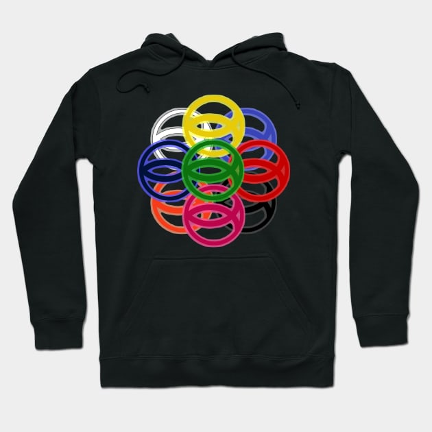 Ichthys of Many Colors Hoodie by J. Rufus T-Shirtery